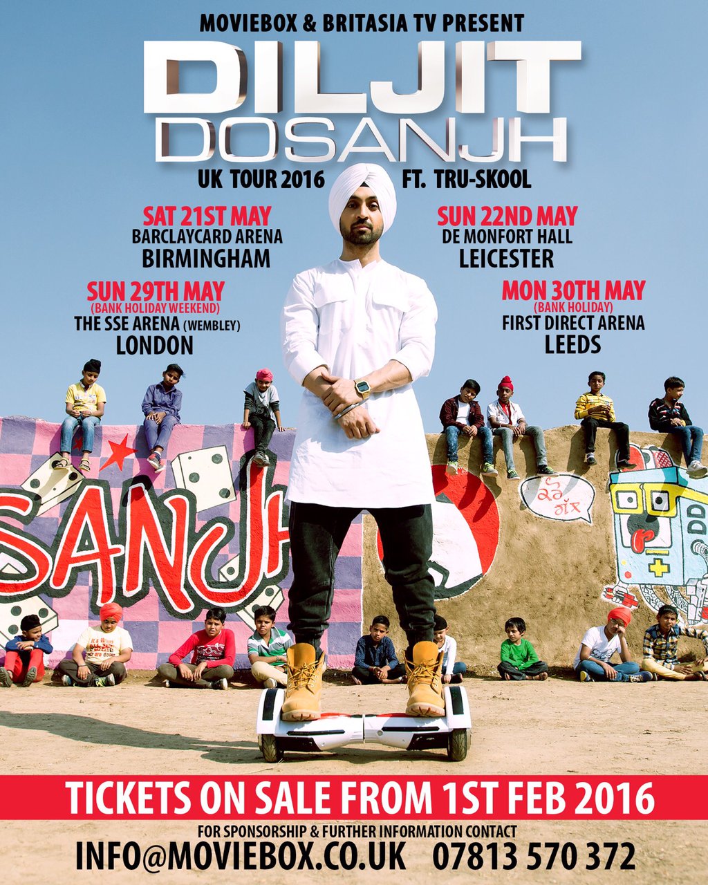 Photo of Diljit Dosanjh UK Tour May 2016
